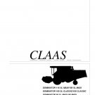 Claas Dominator 118 - 108 - 98 - 88 - 78 1990-1998 Operators Manual - Owners Manual - English