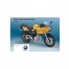BMW F 800 S Usa Model 2009 Riders Manual - Owners Manual - English