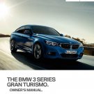 BMW 3 Series F34 Gran Turismo 2014-2019 Owners Manual - English