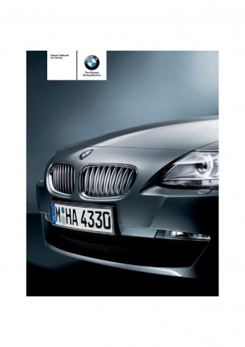 BMW Z4 E85 - E86 3.0si 3.0i 2003-2008 Owners Manual - English