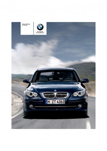BMW 5 Series E60 528i-535i-550i-528xi-535xi 2003-2010 Owners Manual - English