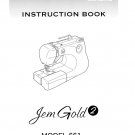 Janome 661 JemGold 2 Sewing Machine Instruction Manual - User Manual - Complete User Guide