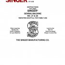 Singer 27 - 28 Sewing Machine Instruction Manual - User Manual - Complete User Guide - English