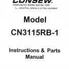 CONSEW CN3115RB-1 Sewing Machine Instruction Manual - User Manual - Complete User Guide - English