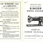 Singer Class 111 Varieties 152 - 153 - 154 - 155 Sewing Machine Instruction Manual - User Manual - E