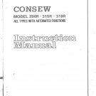 CONSEW 290R-315R-318R Sewing Machine Instruction Manual - User Manual - Complete User Guide - Englis