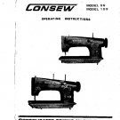CONSEW 99-103 Sewing Machine Instruction Manual - User Manual - Complete User Guide - English