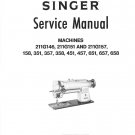 Singer 211G146 - 151 - 157 - 158 - 351 - 357 - 358 - 451 - 457 - 651 - 657 - 658 Service Manual - En