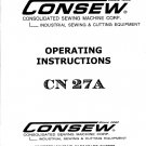 CONSEW CN27A Sewing Machine Instruction Manual - User Manual - Complete User Guide - English