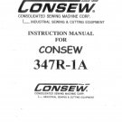 CONSEW 347R-1A Sewing Machine Instruction Manual - User Manual - Complete User Guide - English