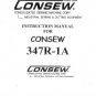 CONSEW 347R-1A Sewing Machine Instruction Manual - User Manual - Complete User Guide - English