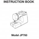 Janome JP760 JemPlatinum Sewing Machine Instruction Manual - User Manual - Complete User Guide - Eng