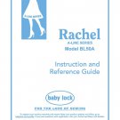 Baby Lock Rachel BL50A Sewing Machine Instruction Manual - User Manual - Complete User Guide - Engli