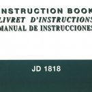 Janome JD 1818 Sewing Machine Instruction Manual - User Manual - Complete User Guide