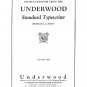 Underwood standard 3-4-5 Typewriter Instruction Manual - User Manual - Complete User Guide