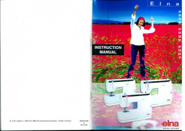 Elna 2003 - 2005 - 2007 Sewing Machine Instruction Manual - User Manual - Complete User Guide