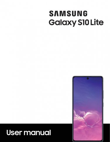 Samsung Galaxy S10 Lite G770U1 - Owners Manual - User Manual - Instruction Manual - English