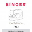 Singer 7363 - 7363 CONFIDENCE Sewing Machine Instruction Manual - User Manual - Complete User Guide 