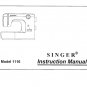 Singer 1116 Sewing Machine Instruction Manual - User Manual - Complete User Guide - English