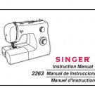 Singer 2263 SIMPLE Sewing Machine Instruction Manual - User Manual - Complete User Guide - English -