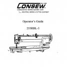 CONSEW 255RBL-3 Sewing Machine Instruction Manual - User Manual - Complete User Guide - English