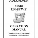 CONSEW CN897VF Sewing Machine Instruction Manual - User Manual - Complete User Guide - English