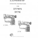 CONSEW 277RFS - 277R Sewing Machine Instruction Manual - User Manual - Complete User Guide - English