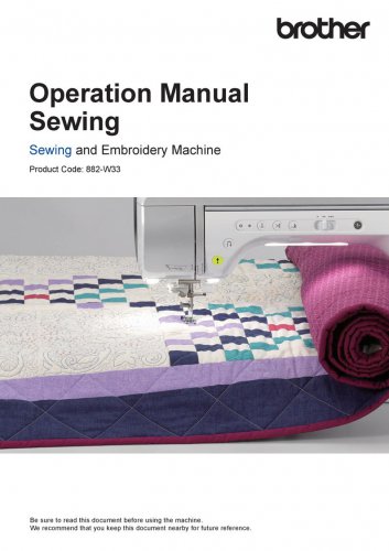Brother Luminaire XP3 Sewing Machine Instruction Manual - User Manual - Complete User Guide