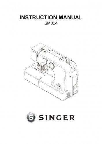 Singer SM024 Sewing Machine Instruction Manual - User Manual - Complete User Guide - English