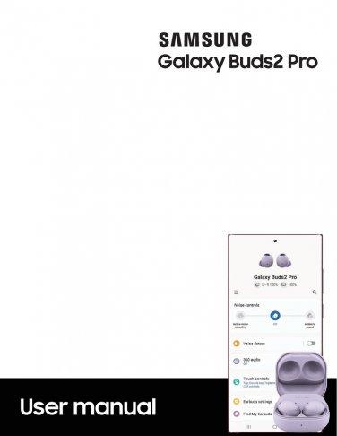 Samsung Galaxy Buds2 Pro - Owners Manual - User Manual - Instruction Manual - English