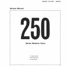 Singer Series 250 Service Manual 252 - 257 - 258 - 259 - 723 Sewing Machine Service Manual - Repair 