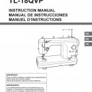 Juki TL18QVP Sewing Machine Instruction Manual - User Manual - Complete User Guide