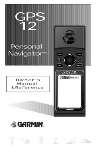 Garmin GPS 12 Personal Navigator Owners Manual - Instructions - User Manual - English