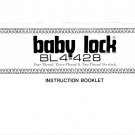 Baby Lock BL4-428 Sewing Machine Instruction Manual - User Manual - Complete User Guide