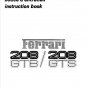 Ferrari 208 Gtb - 208 Gts - Owners Manual - Instructions - MULTI-LING