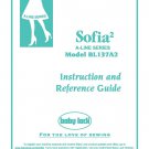 Baby Lock Sofia 2 BL137A2 Sewing Machine Instruction Manual - User Manual - Complete User Guide - En