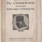 Underwood standard Typewriter Instruction Manual - User Manual - Complete User Guide