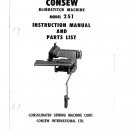 CONSEW 251 Sewing Machine Instruction Manual - User Manual - Complete User Guide - English