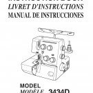 Janome 3434D Sewing Machine Instruction Manual - User Manual - Complete User Guide