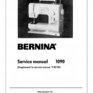 Bernina 1090 Sewing Machine Service Manual - Workshop Manual - English