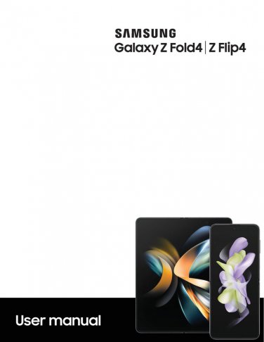 Samsung Galaxy Z Fold4 - Z Flip4 Owners Manual - User Manual - Instruction Manual - English