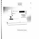 Pfaff Creative 7570 Sewing Machine Instruction Manual - User Manual - Complete User Guide - English