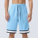Men Basketball Shorts Breathable Quick-drying Outdoor Running Light Blue Shorts