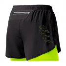 Men Sports Summer 2 In 1 Quick Dry shorts Running Outdoor Fluorescent green Shorts Men Sports Summer 2 In 1 Quick Dry shorts Running Outdoor Fluorescent green Shorts