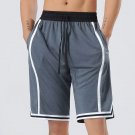 Men Sport Summer Beach Training Running Basketball Shorts Gray