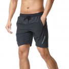 Mens Running Shorts Fitness Shorts Sport Short Dark Grey Basketball Shorts