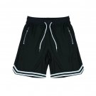 Men's Sports Basketball Shorts Mesh Quick Dry Casual Breathable Black Shorts