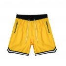 Men's Sports Basketball Shorts Mesh Quick Dry Casual Breathable Yellow Shorts