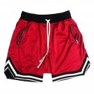 Men's Sports Basketball Shorts Mesh Casual Breathable Red Shorts