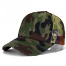 Unisex Mesh Cap Solid Fit Blank Baseball Caps Women Trucker Sun Hats Camouflage